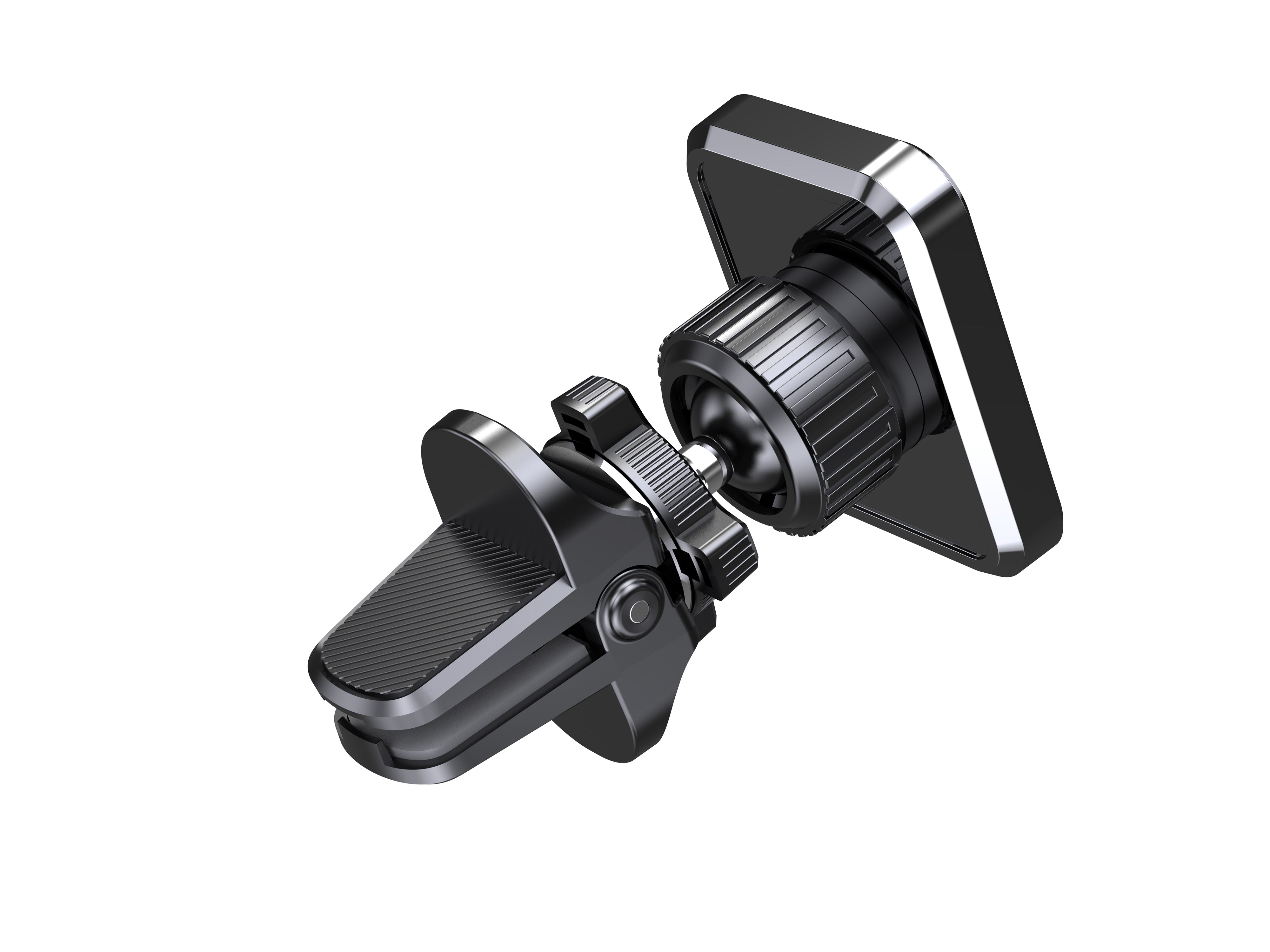 Soporte magnético para coche Techancy TI2339, con ángulo de 360 grados para parrilla, 4 imanes potentes, estables y antideslizantes, color negro