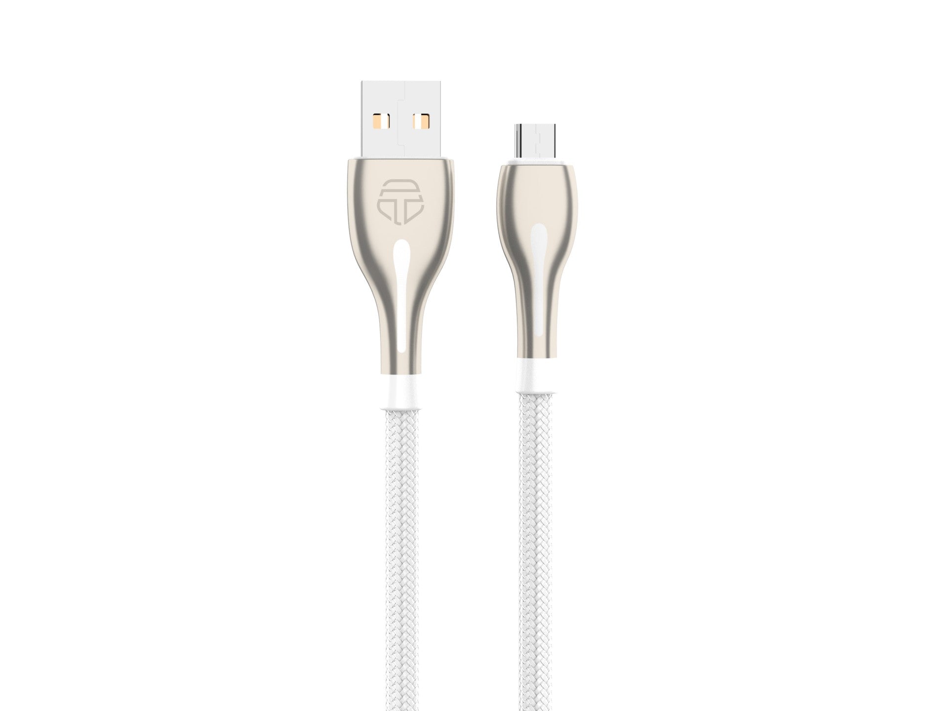 Metal Techancy USB-Micro data cable, TB1765, 1 m, 2.4 A, gray