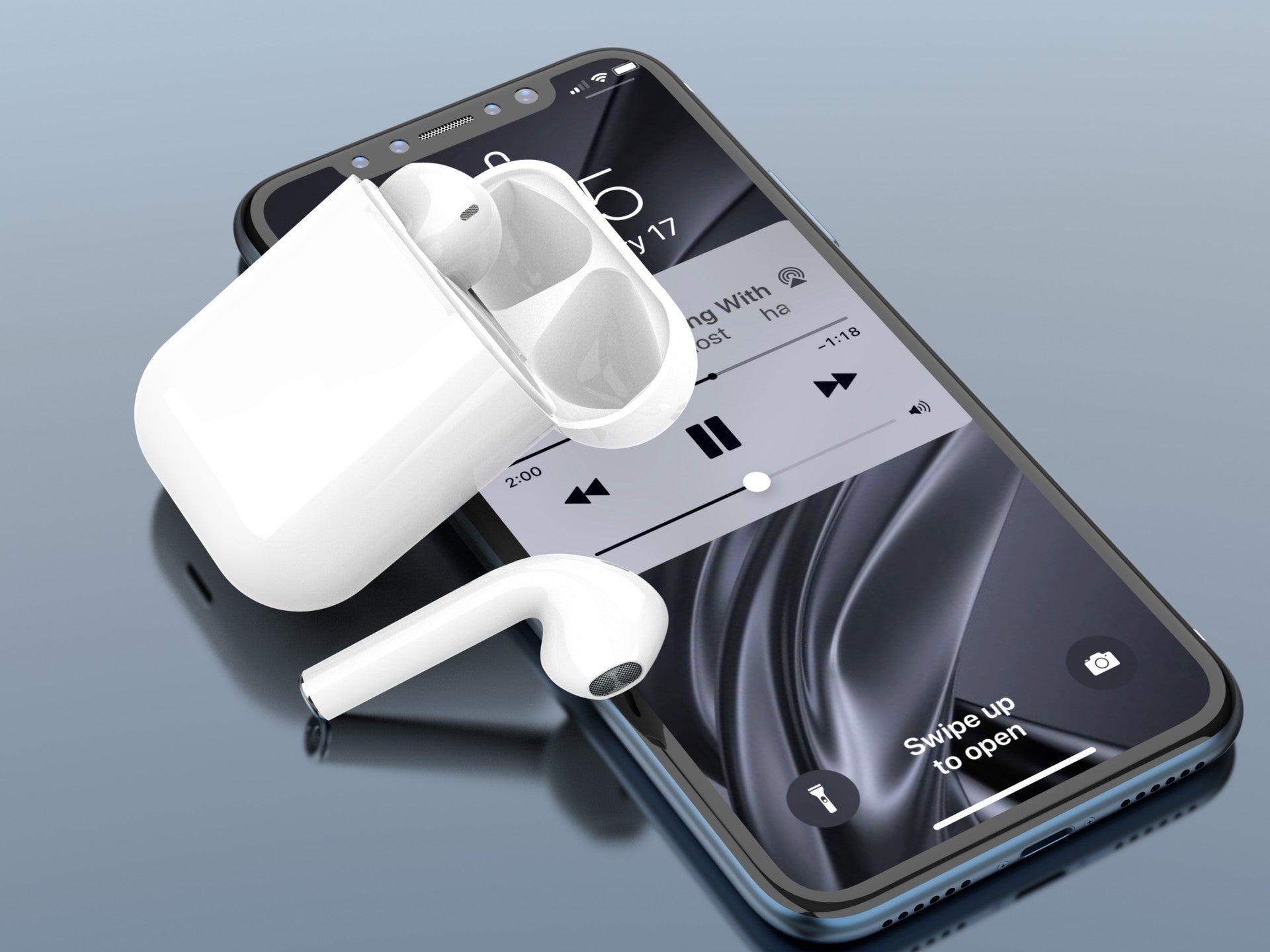 Auriculares inalámbricos Techancy TWS blancos KP2707, Bluetooth 5.3, estéreo con conversación y reproducción de música de 5 h.
