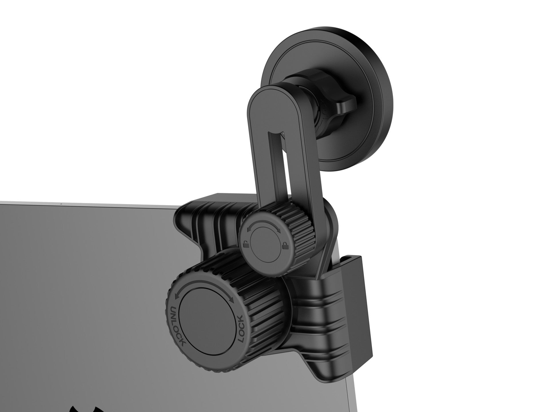 Techancy Magnetic Car Mount TI2342 Compatible MagSafe For Car Screen Monitor Thickness 10-20mm ABS Material Magnet Black